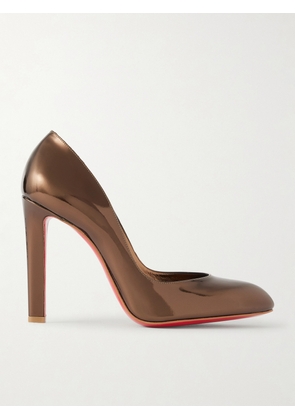 Christian Louboutin - Fannylove 100 Metallic Patent-leather Pumps - IT35.5,IT36,IT36.5,IT37,IT37.5,IT38,IT38.5,IT39,IT39.5,IT40,IT40.5,IT41,IT41.5,IT42