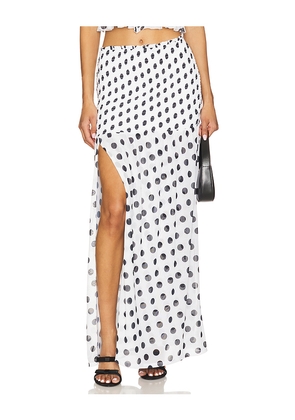 AFRM Quincy Skirt in White. Size 2X. Also in S, XXS, XS, M, L, XL, XXL, 1X, 3X.