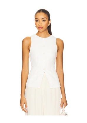 ALL THE WAYS Liliana Vest in Ivory. Size M. Also in L, S, XL, XS, XXS.