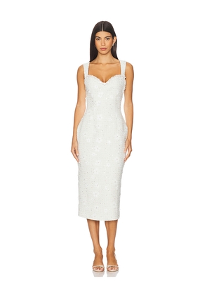 ELLIATT Ellouise Midi Dress in Ivory. Size M. Also in L.