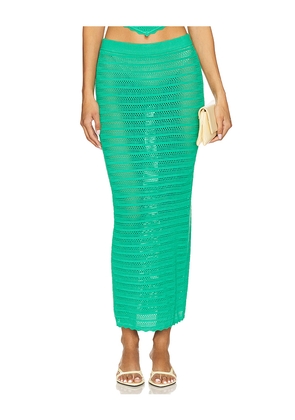 AFRM Dorota Skirt in Green. Size M. Also in S, XXS, XS, L.