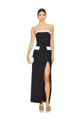 ALL THE WAYS Isolde Strapless Maxi Dress in Black. Size XS. Also in S, XXS.