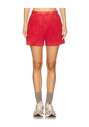 COTTON CITIZEN Roma Short in Red. Size M. Also in XS, S, L.