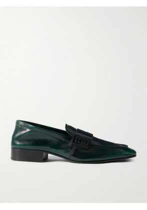 Dries Van Noten - Glossed-leather Penny Loafers - Green - IT35,IT36,IT37,IT38,IT39,IT40,IT41