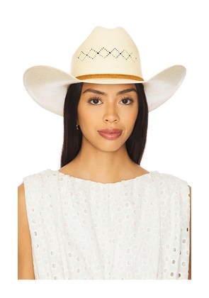 Brixton Laredo Panama Straw Cowboy Hat in Neutral. Size S. Also in XS.