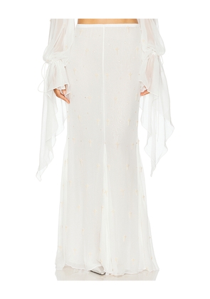 Aniye Records Joly Skirt in Cream. Size S. Also in XS, M.