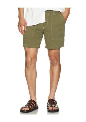 Corridor Bedford Cord Camp Pocket Shorts in Olive. Size 36. Also in 33.