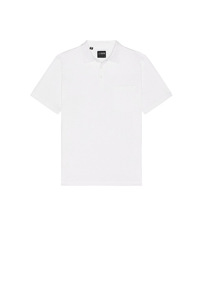 Cuts Interlock Polo in White. Size S. Also in L.