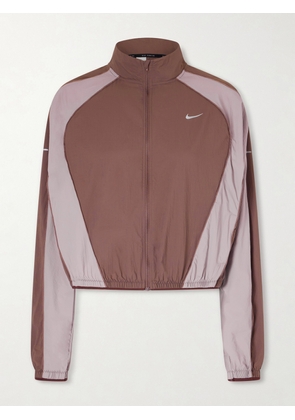 Nike - Swift Cropped Two-tone Shell Jacket - Purple - x small,small,medium,large,x large