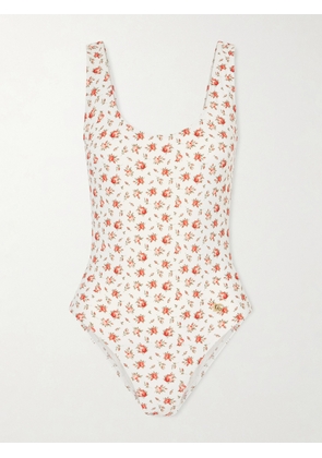 Dolce & Gabbana - Floral-print Swimsuit - White - 1,2,3,4,5