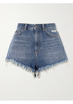 Dolce & Gabbana - Frayed Denim Shorts - Blue - IT36,IT38,IT40,IT42,IT44