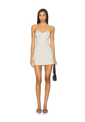 Amanda Uprichard Soho Skort Romper in Beige. Size M. Also in L, S, XL, XS.