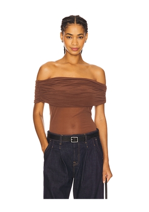 Elodie the Label Fred Top in Brown. Size M. Also in L, S, XL, XS.