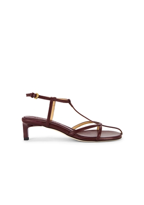 Dear Frances Tee Sandal in Burgundy. Size 42. Also in 38.