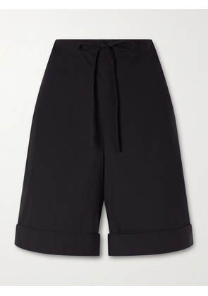 The Row - Emiliano Cotton-poplin Shorts - Black - US0,US2,US4,US6,US8,US10,US12,US14