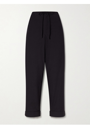 The Row - Delano Cropped Cotton Wide-leg Pants - Black - US0,US2,US4,US6,US8,US10,US12