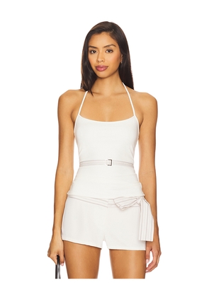 BUCI Pool Tank in Ivory. Size M. Also in XS, S, L.