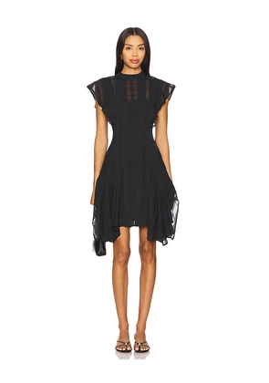 ALLSAINTS Fleur Texture Dress in Black. Size 2. Also in 4.