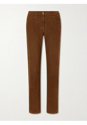 The Row - Eglitta Cotton-blend Corduroy Pants - Brown - 23,24,25,26,27,28,29,30,31,32