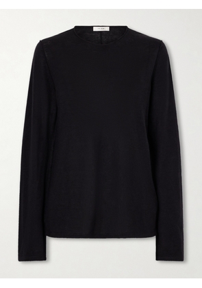 The Row - Nile Cashmere, Silk And Linen Blend Sweater - Black - xx small,x small,small,medium,large,x large