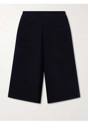 The Row - Larissa Cotton-jersey Shorts - Blue - xx small,x small,small,medium,large,x large