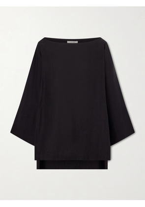 The Row - Junia Oversized Linen Blouse - Black - US0,US2,US4,US6,US8,US10,US12