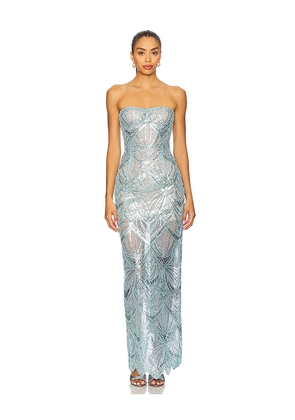 Bronx and Banco Giselle Maxi Dress in Baby Blue. Size M. Also in L, S, XL.