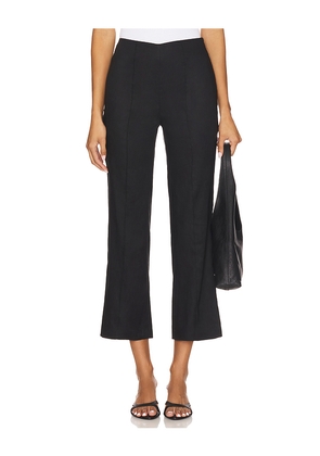 EAVES Iyla Crop Flare Pant in Black. Size M. Also in S, L, XL.
