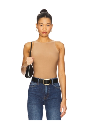 Commando Butter Crewneck Tank Bodysuit in Brown. Size XL. Also in L.