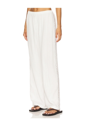 CAMI NYC Positano Pant in White. Size S. Also in M, XL.
