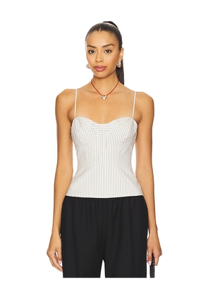 CAMI NYC Noya Bustier Top in Grey. Size 6. Also in 0.