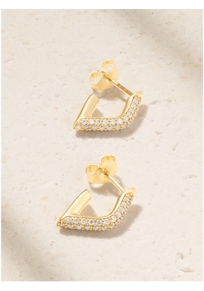 Sydney Evan - 14-karat Gold Diamond Earrings - One size