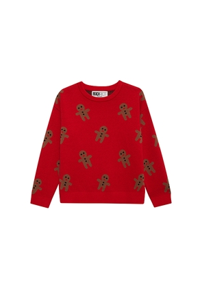 BEACH RIOT Kids Little Callie Sweater in Red. Size 3/4. Also in 2, 5/6.
