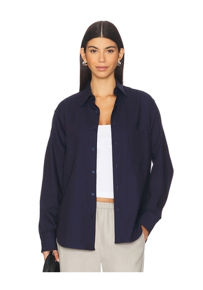 ADYELA Classic Shirt in Navy. Size M. Also in L, S.