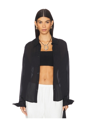 ADYELA Arc Shirt in Black. Size S. Also in M.