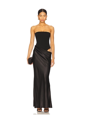 ALL THE WAYS Carrie Maxi Dress in Black. Size M. Also in L, S, XS.