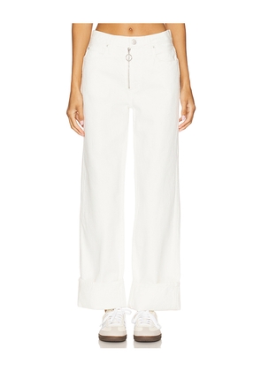 AMO Denim Rosalind Straight in White. Size 26. Also in 23, 28, 29, 30, 31, 32.