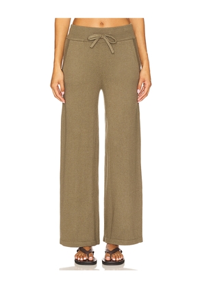 eberjey Recycled Sweater Pant in Olive. Size S. Also in XS, L, XL.