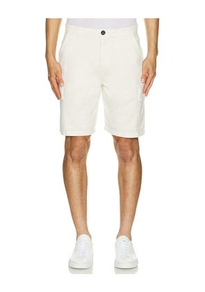 Barbour Twill Cargo Short in White. Size 32. Also in 30.