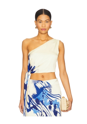 Eugenia Fernandez Sabaji Crop Top in Ivory. Size M. Also in L, S, XS.