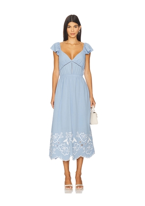 ASTR the Label Odeletta Dress in Blue. Size M. Also in S, L.