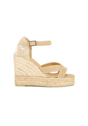 Castaner Bruna Espadrille in Tan. Size 39. Also in 40.