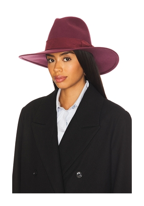 Brixton Layton Comfort Fedora in Burgundy. Size XS. Also in M, S.