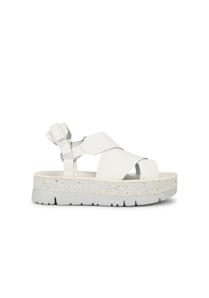 Camper Oruga Up Sandal in White. Size 37. Also in 36, 38, 39, 40, 41, 42.