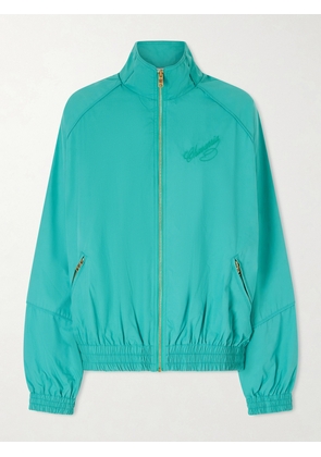 Willy Chavarria - Ruff Rider Embroidered Cotton Zip-up Track Jacket - Green - x small,small,medium,large