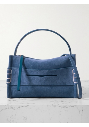 JW Anderson - Loafer Small Suede Shoulder Bag - Blue - One size