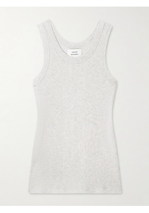 Loulou de Saison - Limba Ribbed Cotton-jersey Tank - Gray - x small,small,medium,large,x large