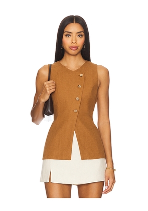 ASTR the Label Sonja Vest in Brown. Size M. Also in L, S, XS.
