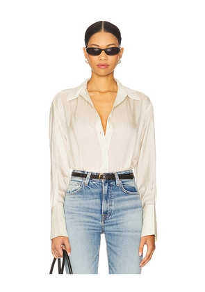 ANINE BING Bridget Shirt in Black. Size M. Also in S.