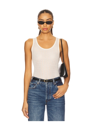 ANINE BING Eugene Tank in White. Size M. Also in L.